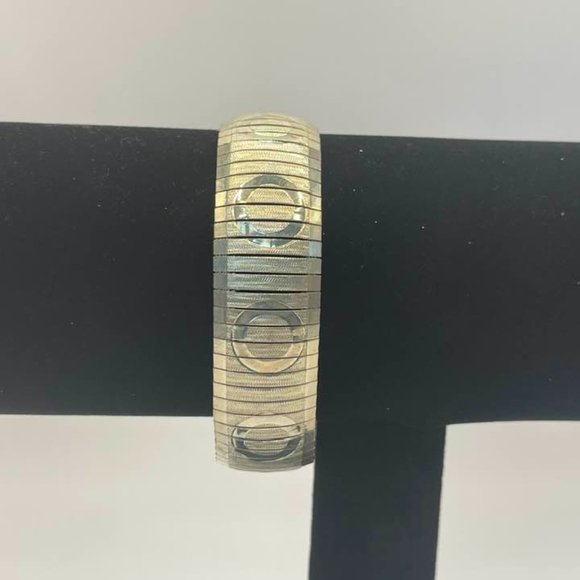 Silver bracelet ~ FLEXIBLE ~ Made in Italy - 7 inches - Picture 2 of 9